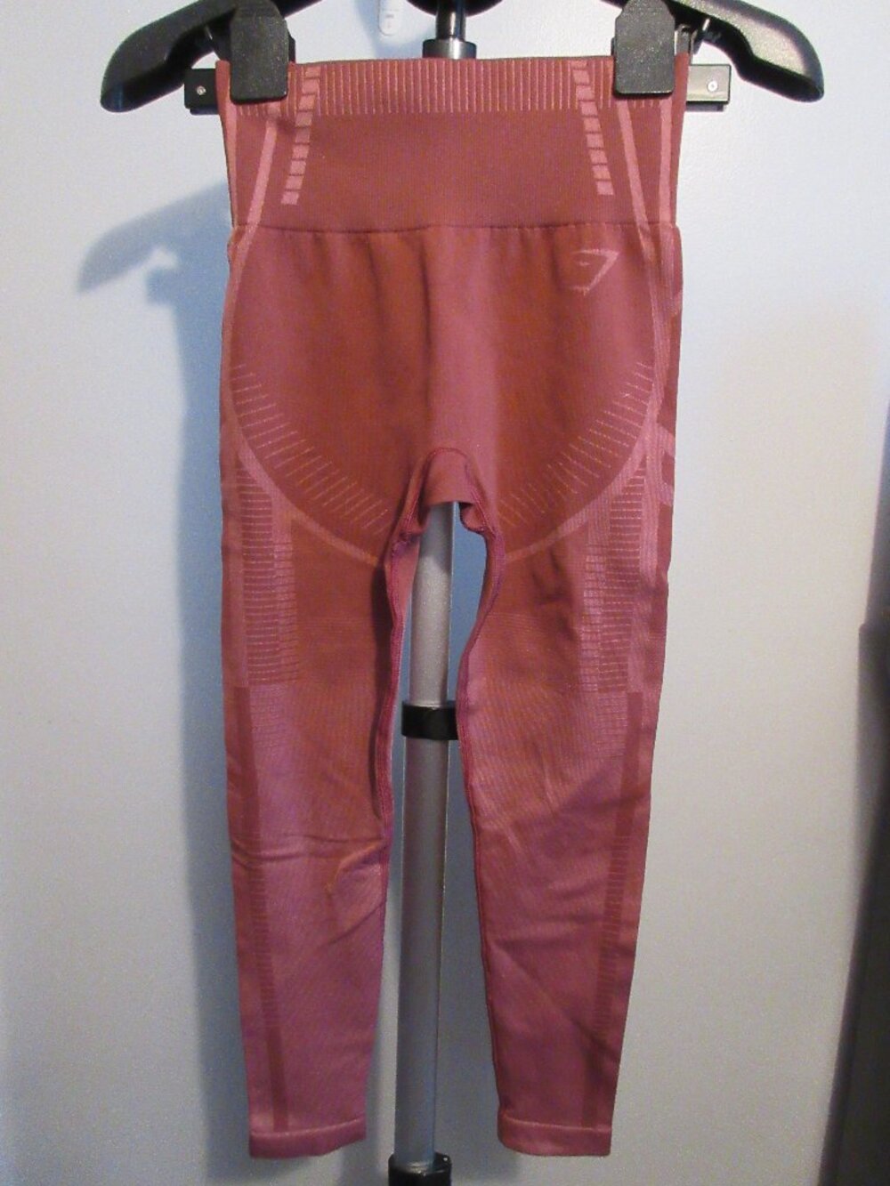 Gymshark Geo Seamless High Waisted Leggings in Dusty Pink